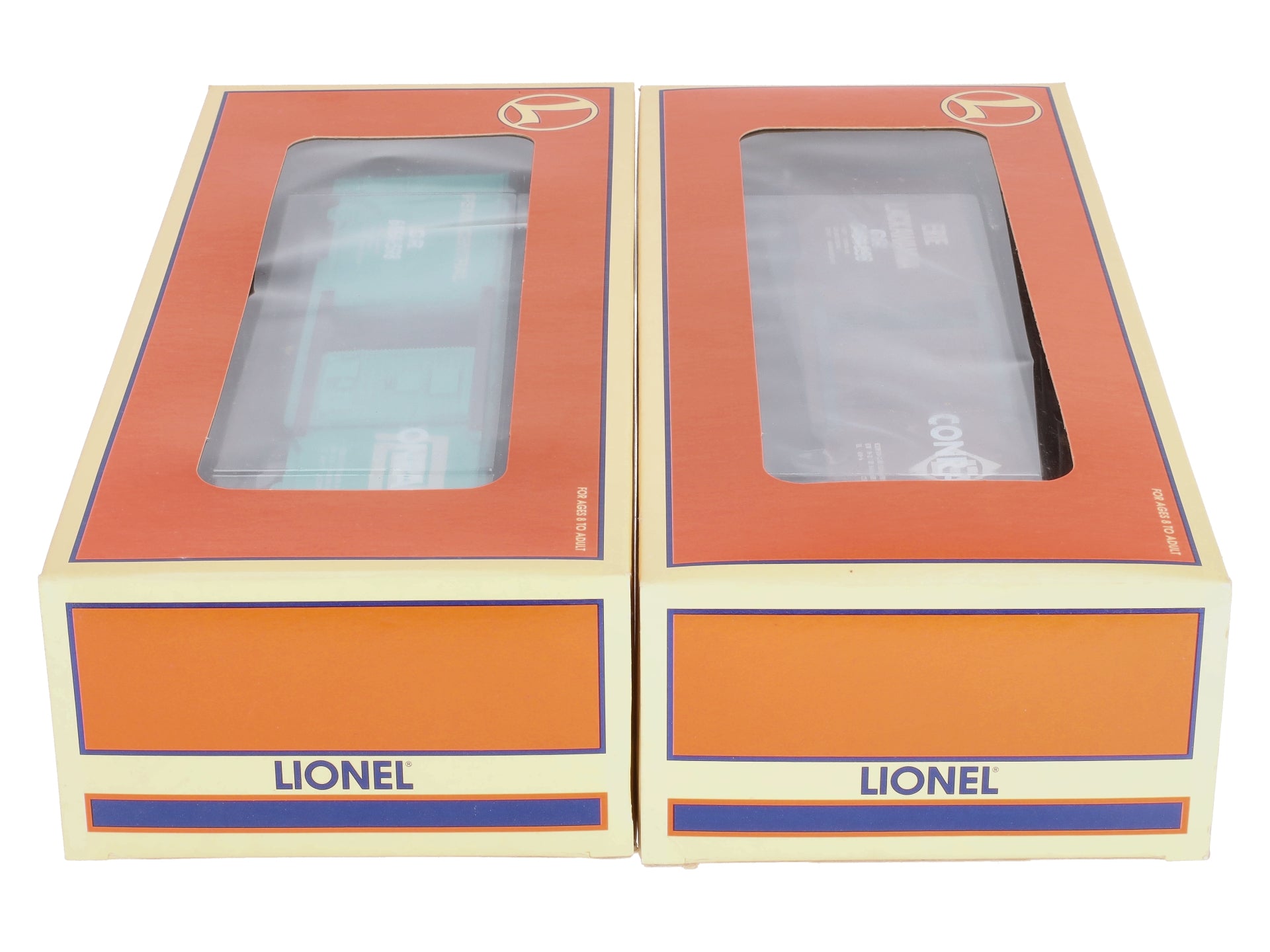 Lionel 6-21756 O Gauge Overstamped CR/PC Boxcars (Set of 2) LN/Box