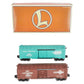 Lionel 6-21756 O Gauge Overstamped CR/PC Boxcars (Set of 2) LN/Box