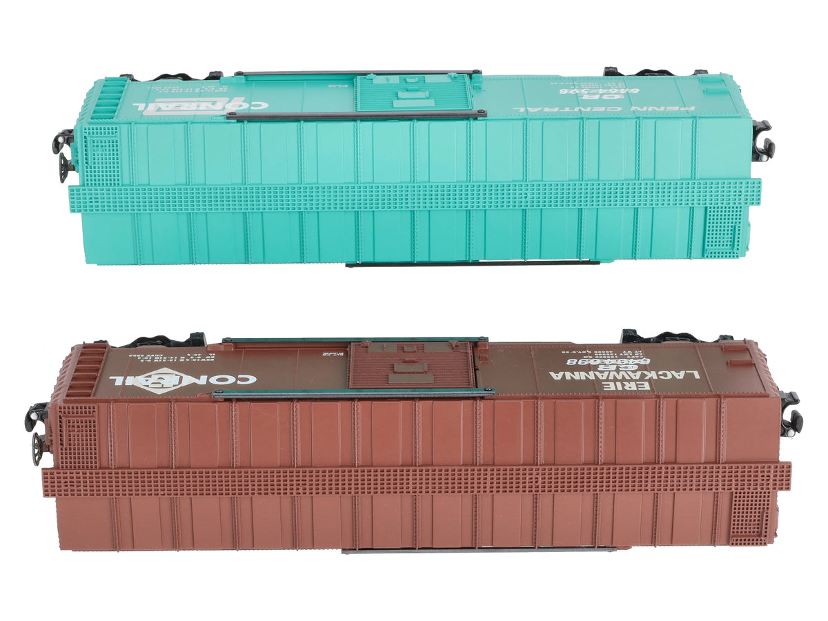 Lionel 6-21756 O Gauge Overstamped CR/PC Boxcars (Set of 2) LN/Box