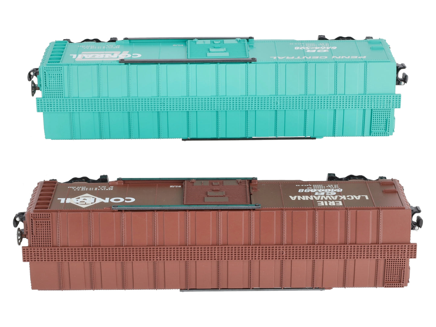 Lionel 6-21756 O Gauge Overstamped CR/PC Boxcars (Set of 2) LN/Box