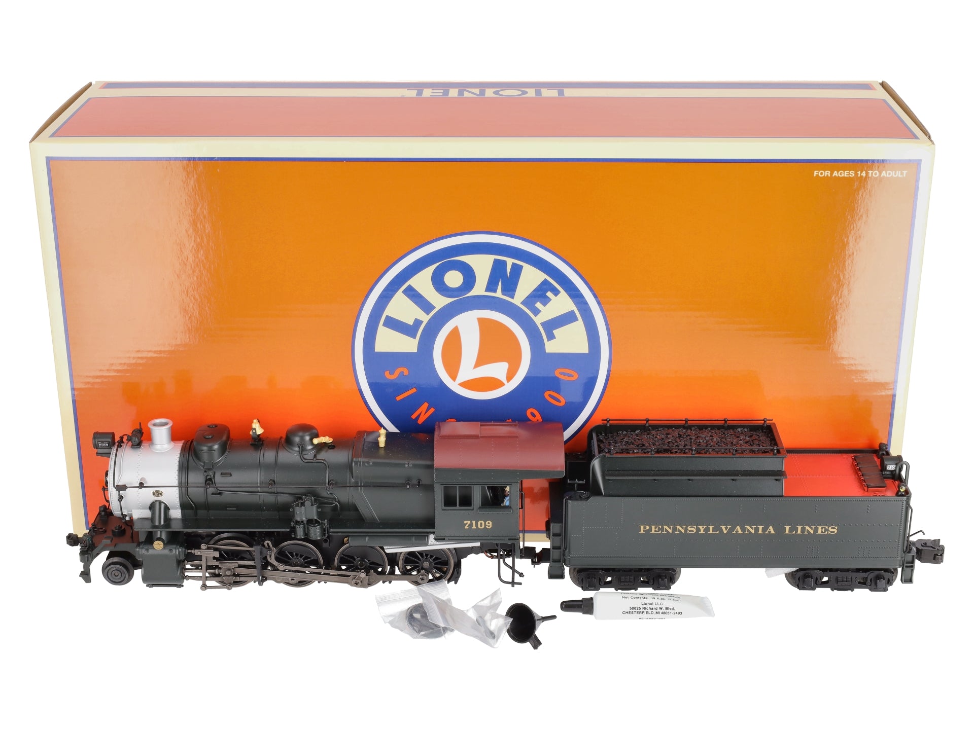 Lionel 6-85386 O BTO Pennsylvania Lines West LEGACY #7109 H-10 Steam Loco