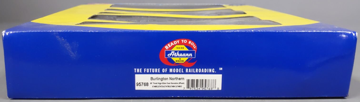 Athearn 95768 BN 85' Thrall High-Side Coal Gondola Set #2 (5 Cars)