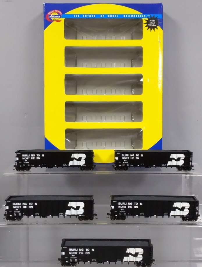 Athearn 95768 BN 85' Thrall High-Side Coal Gondola Set #2 (5 Cars)