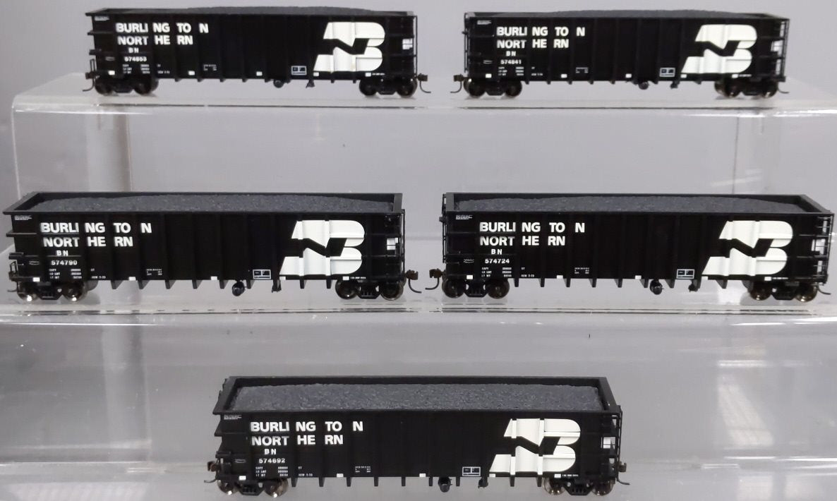 Athearn 95768 BN 85' Thrall High-Side Coal Gondola Set #2 (5 Cars)