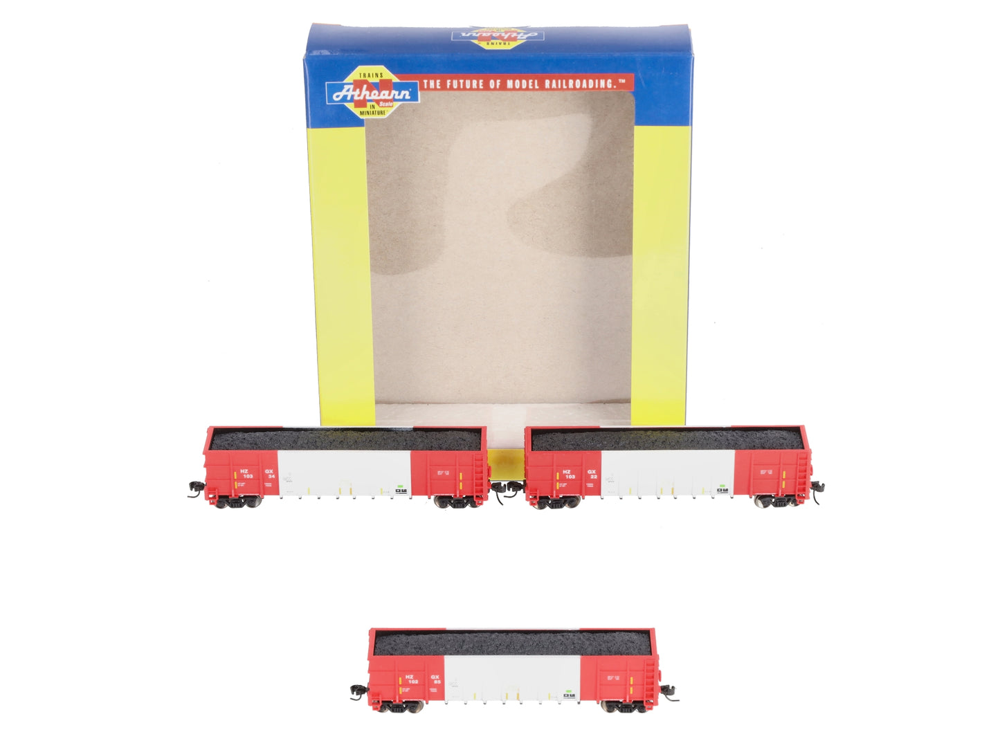 Athearn 3843 N Herzog/White Thrall High Side Gondola with Load #3 (Pack of 3)