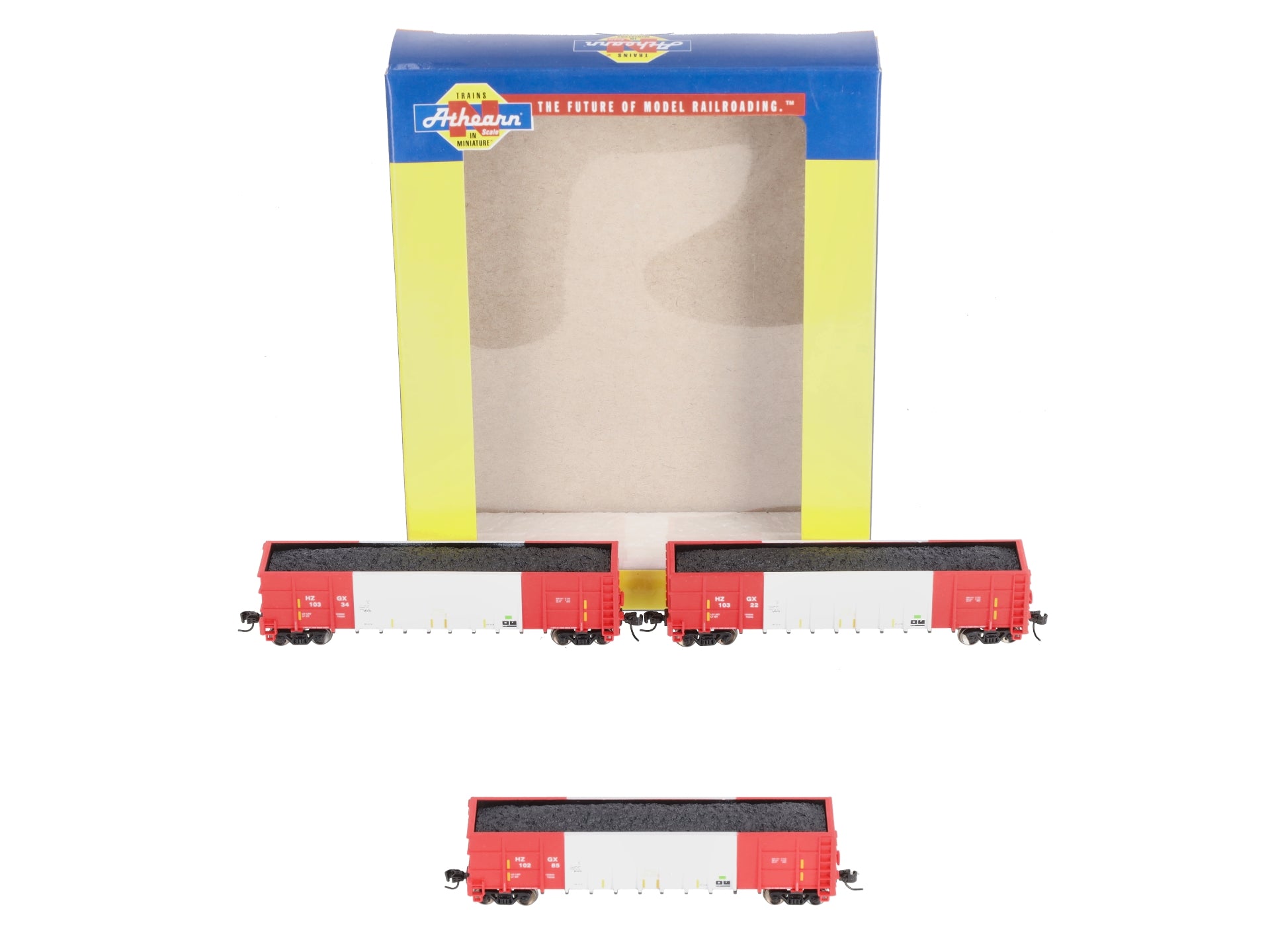 Athearn 3843 N Herzog/White Thrall High Side Gondola with Load #3 (Pack of 3)