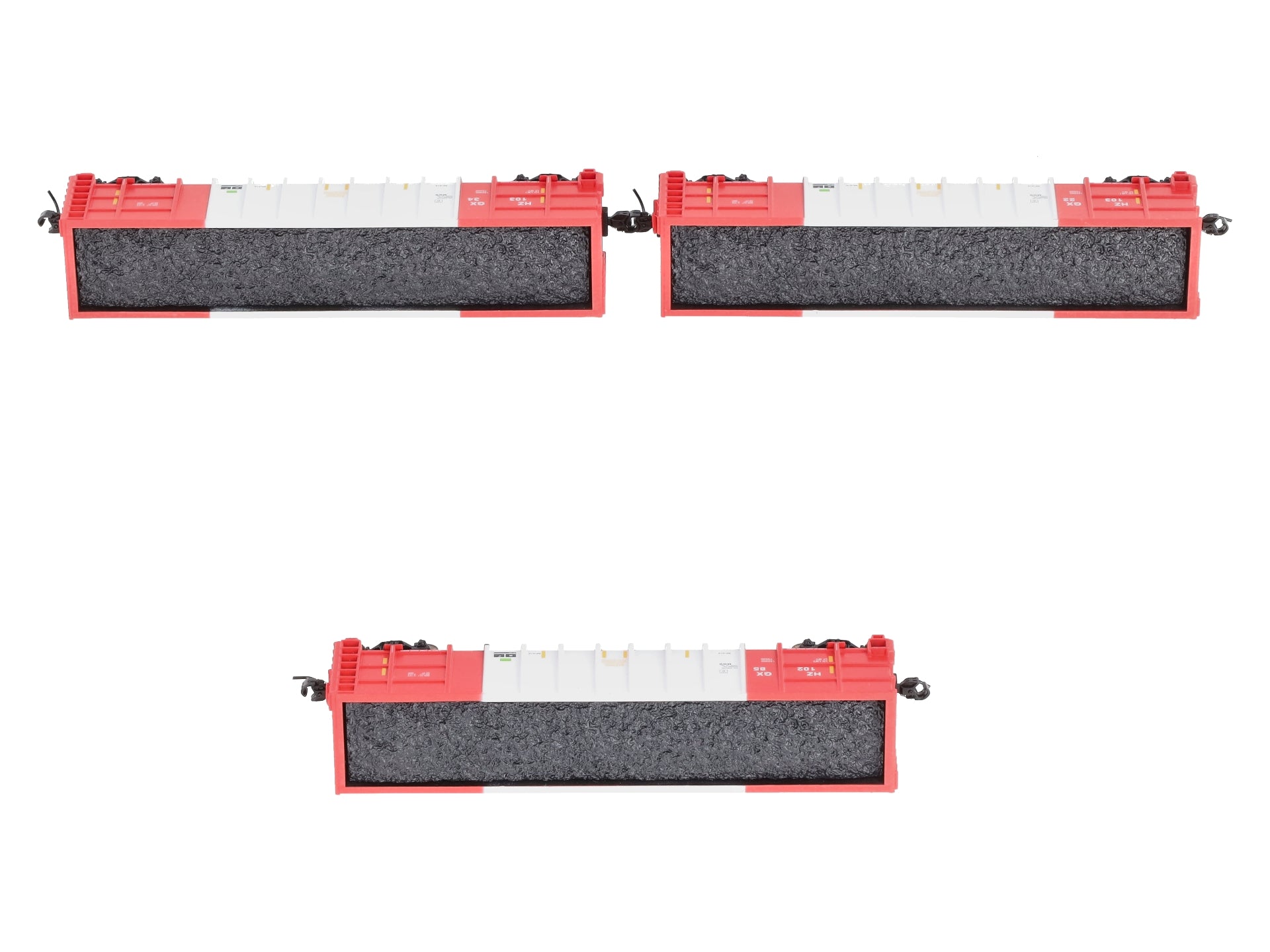 Athearn 3843 N Herzog/White Thrall High Side Gondola with Load #3 (Pack of 3)