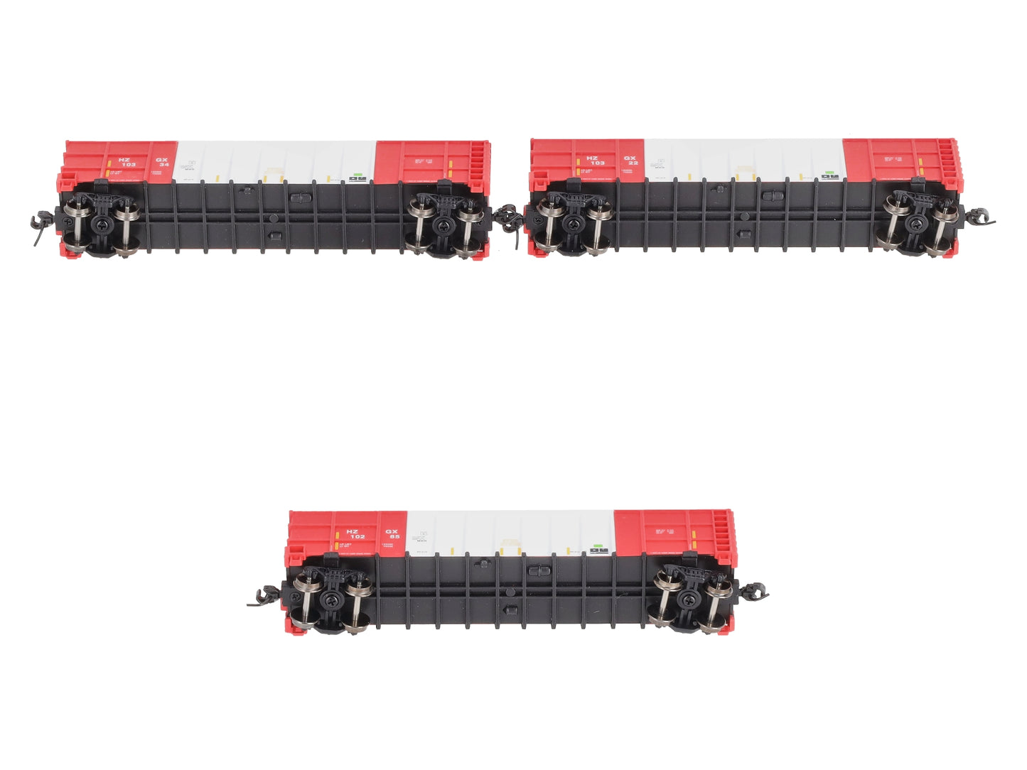 Athearn 3843 N Herzog/White Thrall High Side Gondola with Load #3 (Pack of 3)