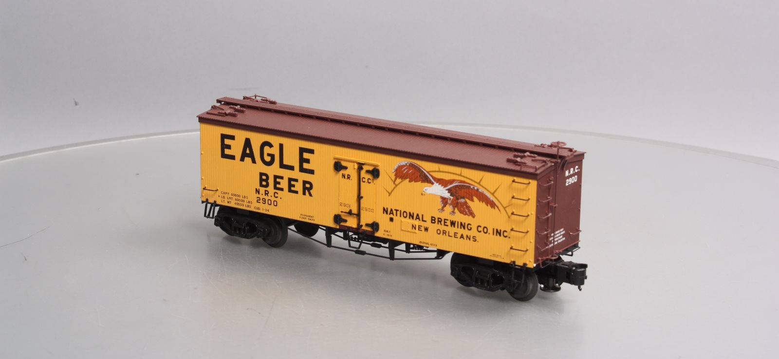 Atlas 8003-1 O Gauge Eagle Beer Refrigerator Car #2900 -3 Rail EX/Box