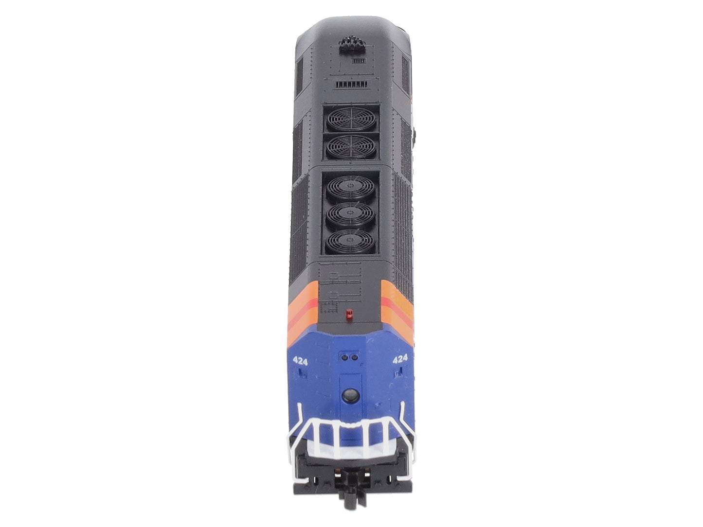 Kato 176-6124-DCC N Chicago Metra Black Roof MP36PH Diesel Locomotive w/DCC #424