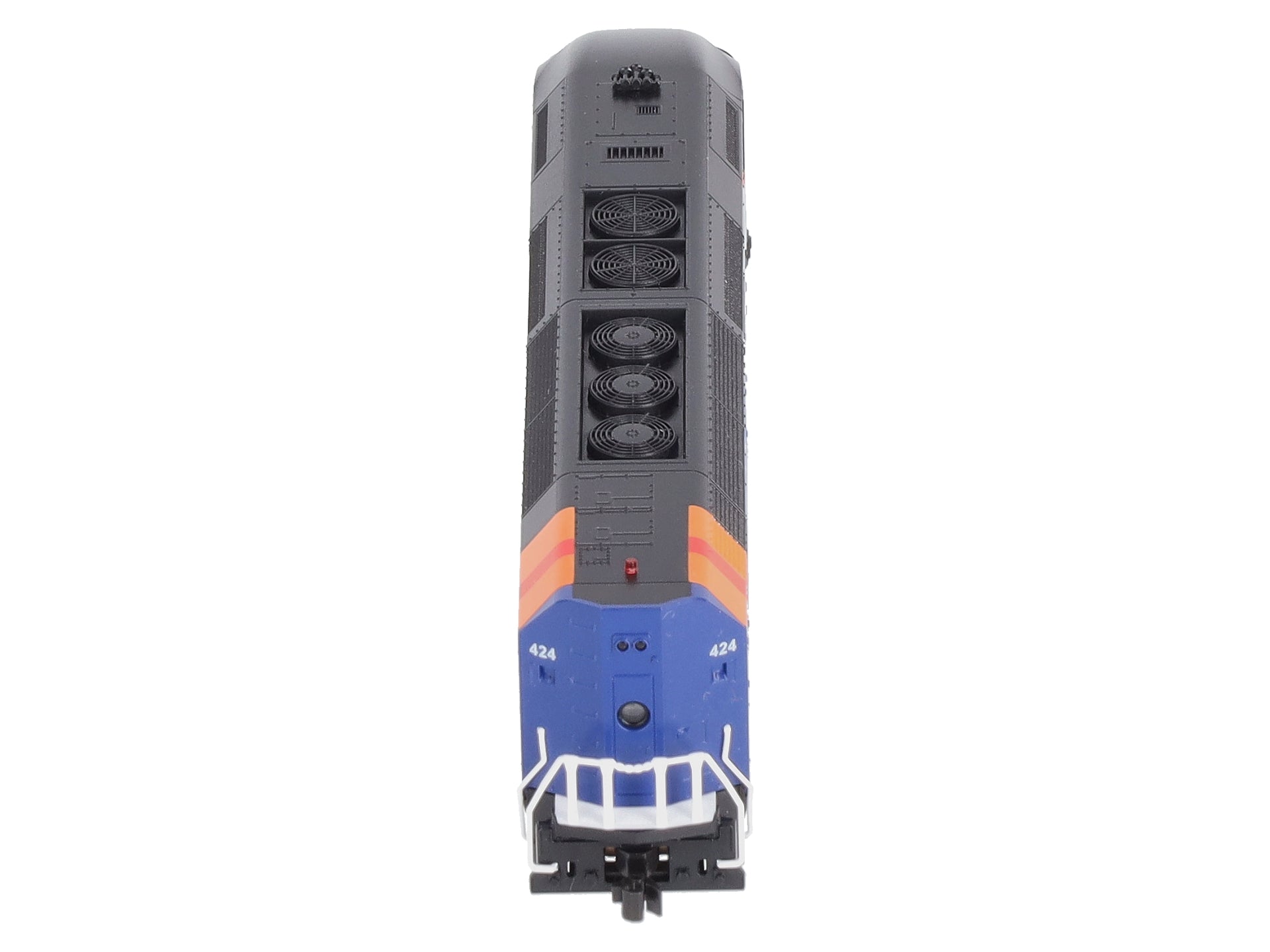 Kato 176-6124-DCC N Chicago Metra Black Roof MP36PH Diesel Locomotive w/DCC #424