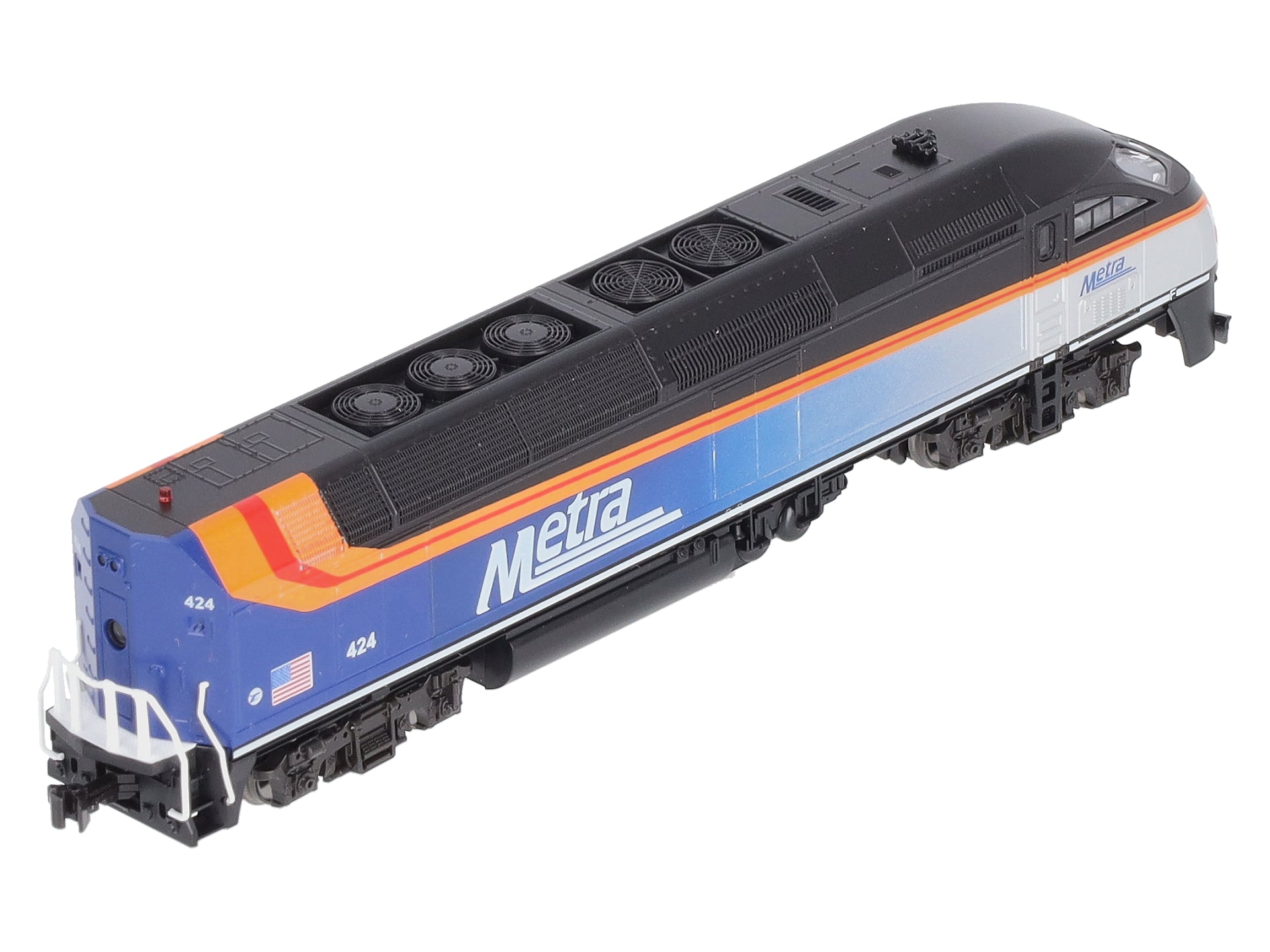 Kato 176-6124-DCC N Chicago Metra Black Roof MP36PH Diesel