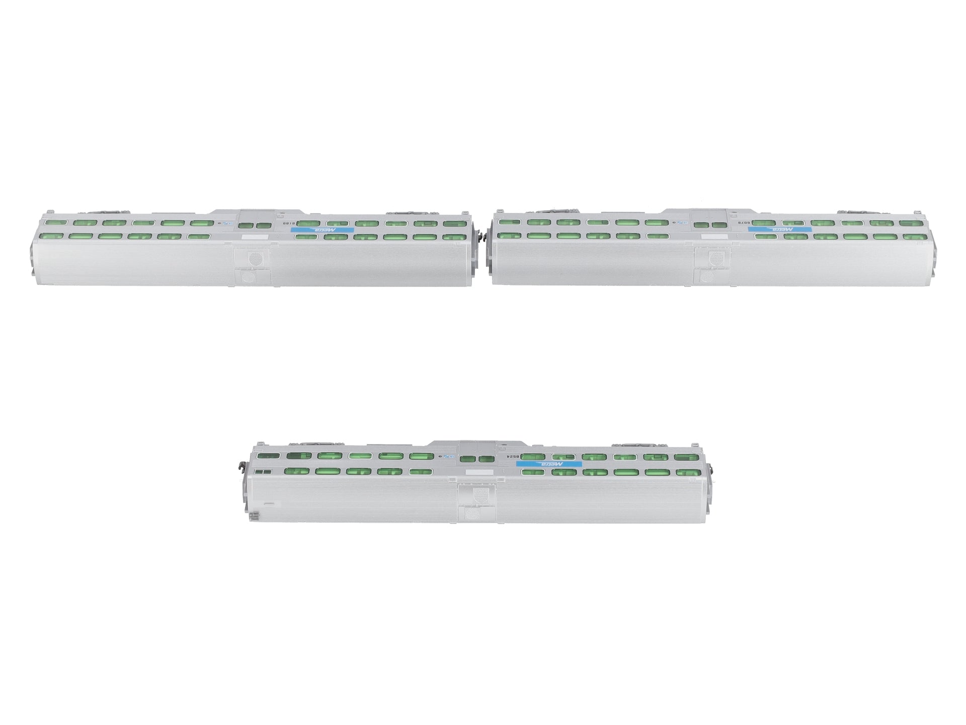 Kato 106-8703 N Scale Chicago METRA Gallery Bi-Level Commuter Train Set LN/Box