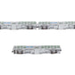 Kato 106-8703 N Scale Chicago METRA Gallery Bi-Level Commuter Train Set LN/Box