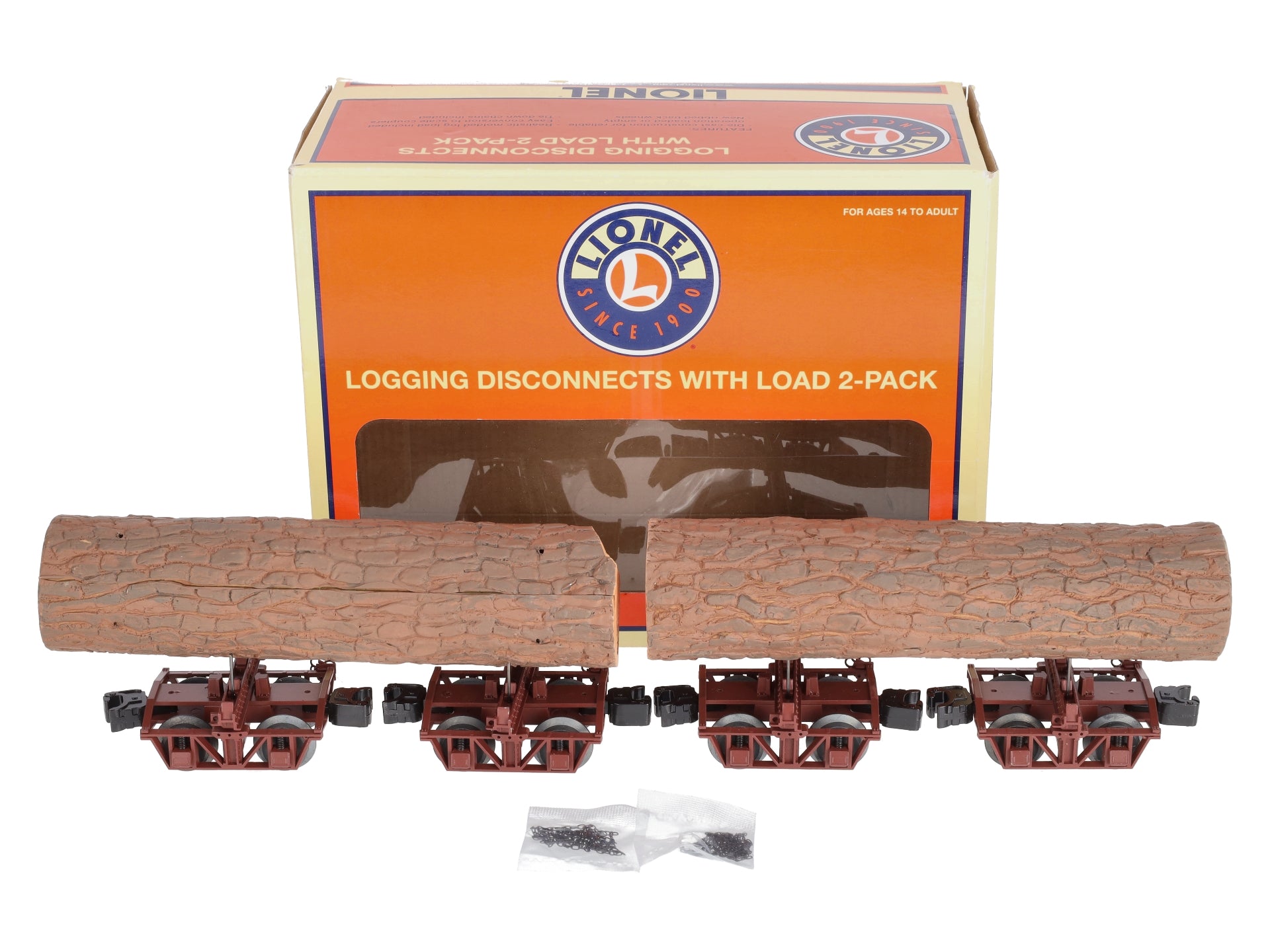 Lionel 6-84167 O Gauge Brown Logging Disconnects (Pack of 2)