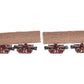 Lionel 6-84167 O Gauge Brown Logging Disconnects (Pack of 2)