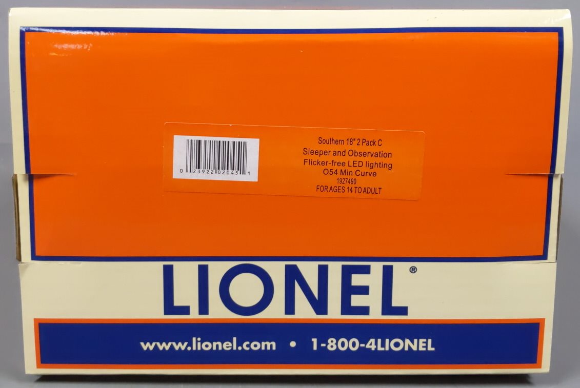 Lionel 1927490 O Gauge Southern 18