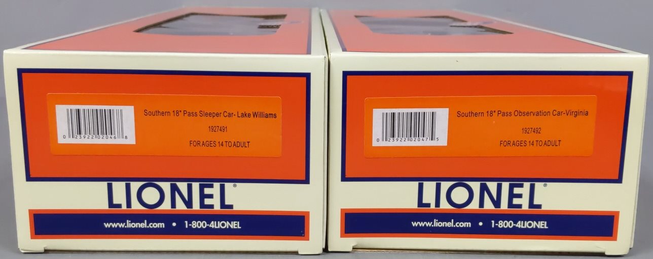Lionel 1927490 O Gauge Southern 18
