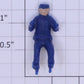 American Flyer 42321-51 Plastic S Gauge Blue Sawmill Figure Painted