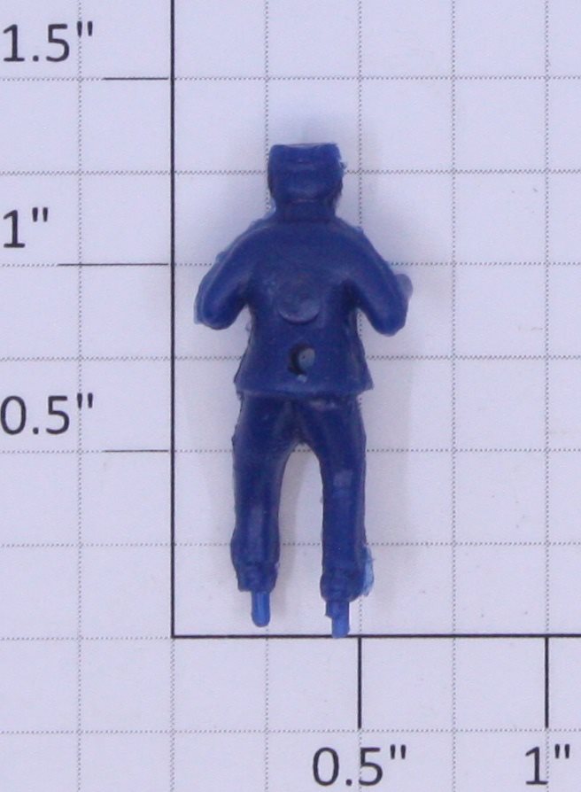 American Flyer 42321-51 Plastic S Gauge Blue Sawmill Figure Painted