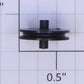 American Flyer PA14A855 Black Plastic Sawmill Pulley