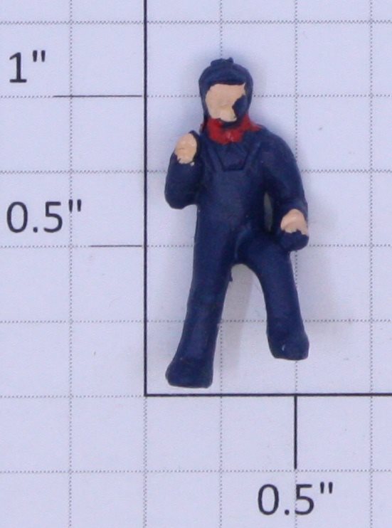 American Flyer PA13A445 Dark Blue Rubber Smitty the Walking Brakeman Figure