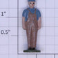American Flyer FIG0203 Metal Wayside Station Cart Man Figure with Blue Hat