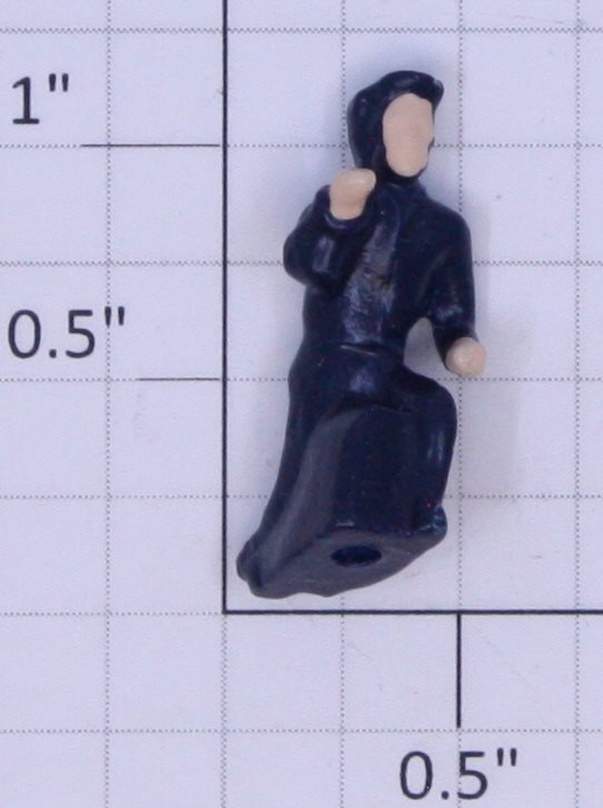 American Flyer FIG0210 Diecast Navy Blue Operating Boxcar Man Figure