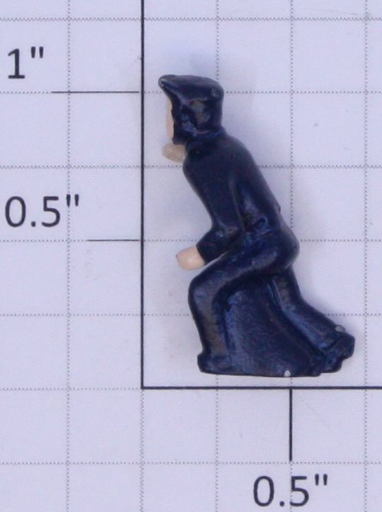 American Flyer FIG0210 Diecast Navy Blue Operating Boxcar Man Figure