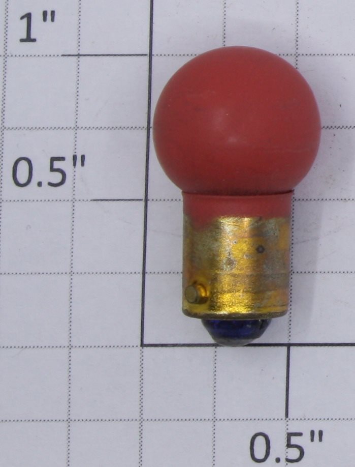 Lionel 431R 14 Volt Bayonet Base Translucent Red Large Globe Light Bulb