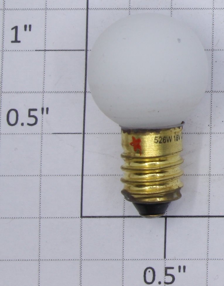 Lionel 526W 18-Volt Screw Base Satin White Large Globe Light Bulb