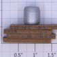 American Flyer 437 Harbor Junction Pallet Stack w/ Silver Painted Wooden Barrel
