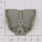 Lionel 2531-10 Observation Car Unpainted Rear Skirt Without Lettering