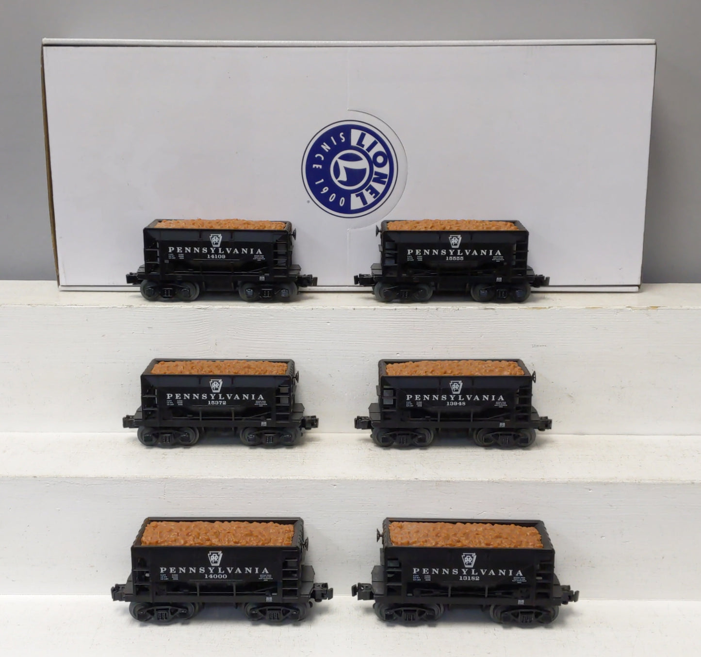 Lionel 1928190 O Pennsylvania Ore Car (Pack of 6)