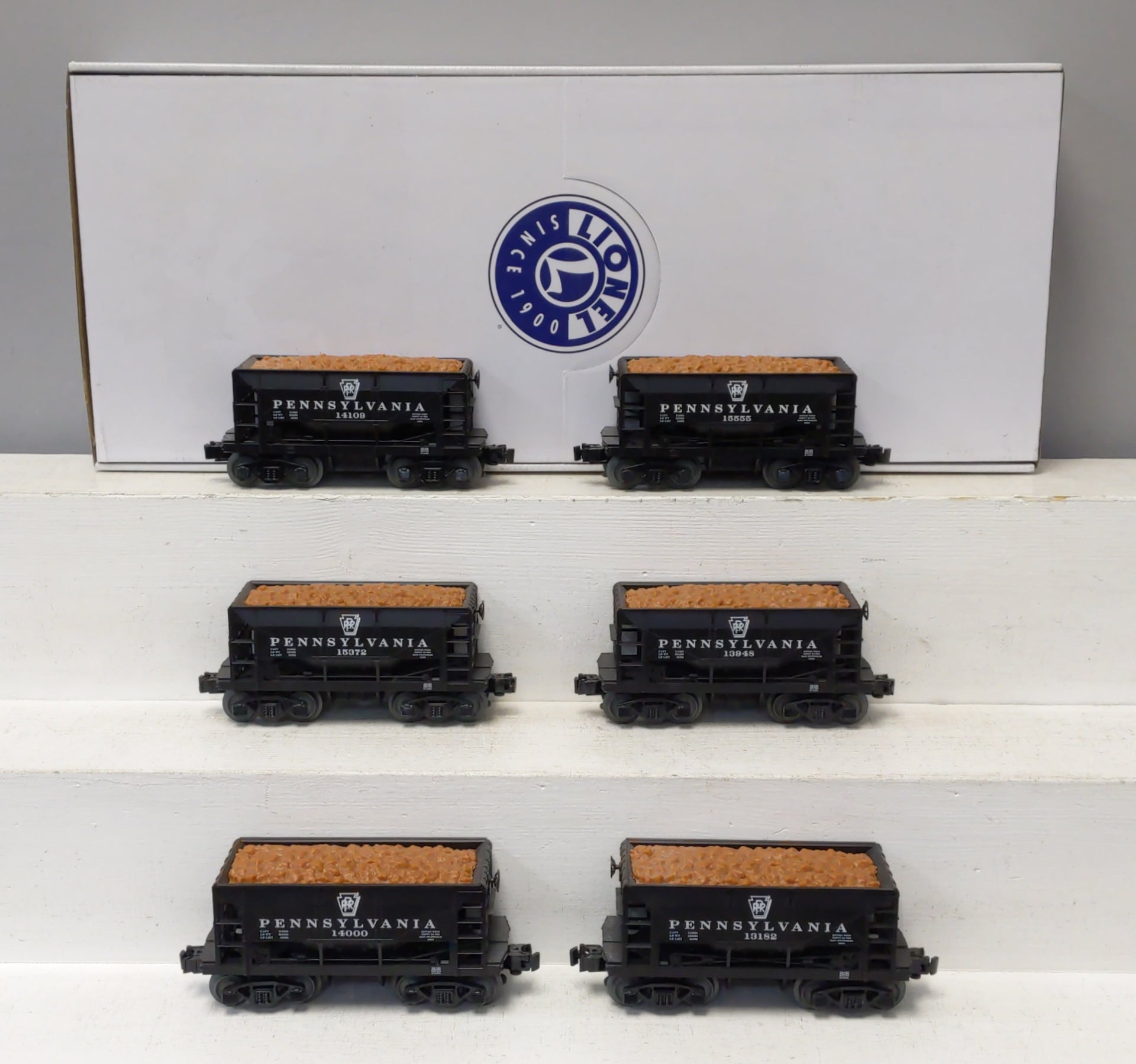 Lionel 1928190 O Pennsylvania Ore Car (Pack of 6)