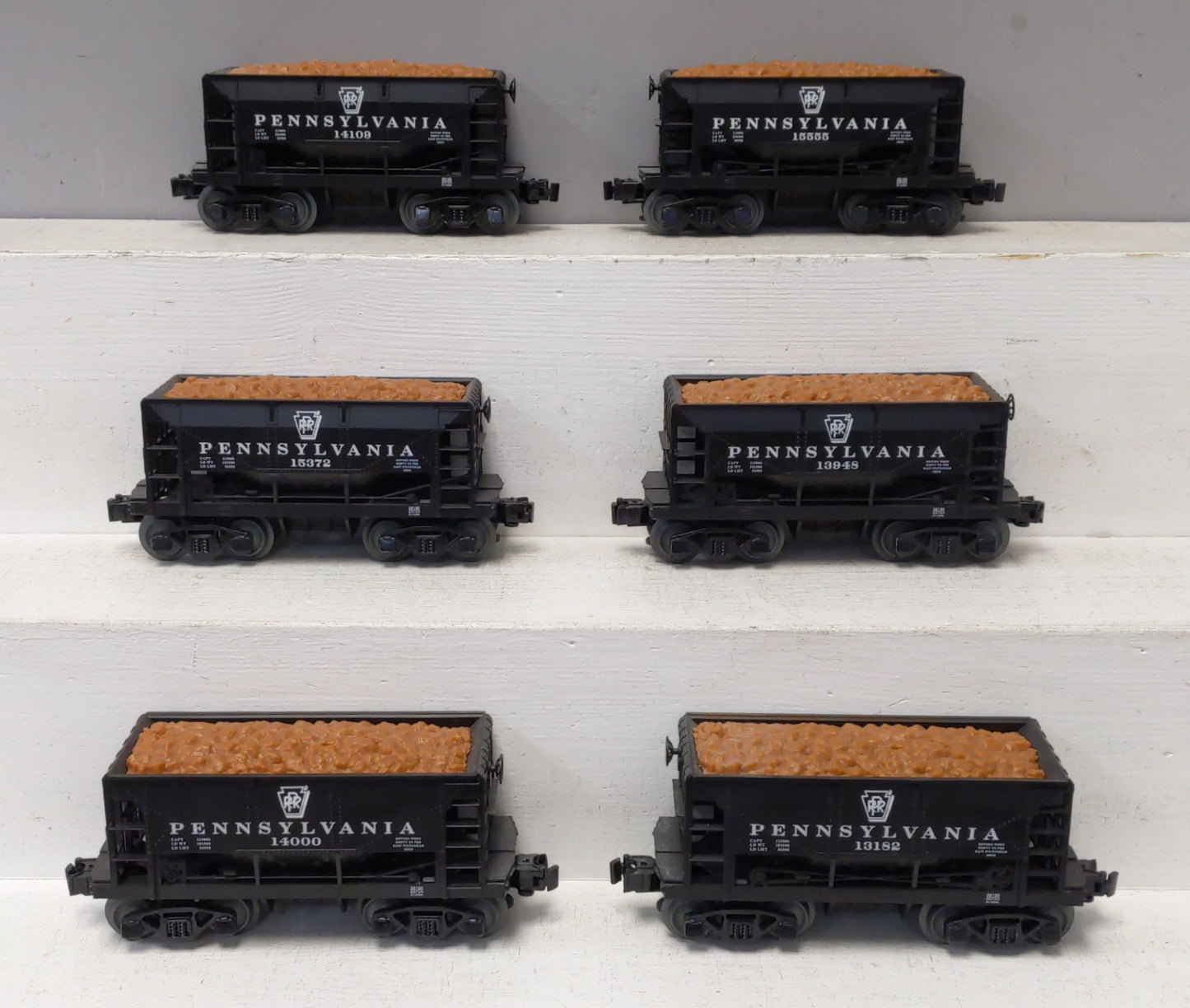 Lionel 1928190 O Pennsylvania Ore Car (Pack of 6)