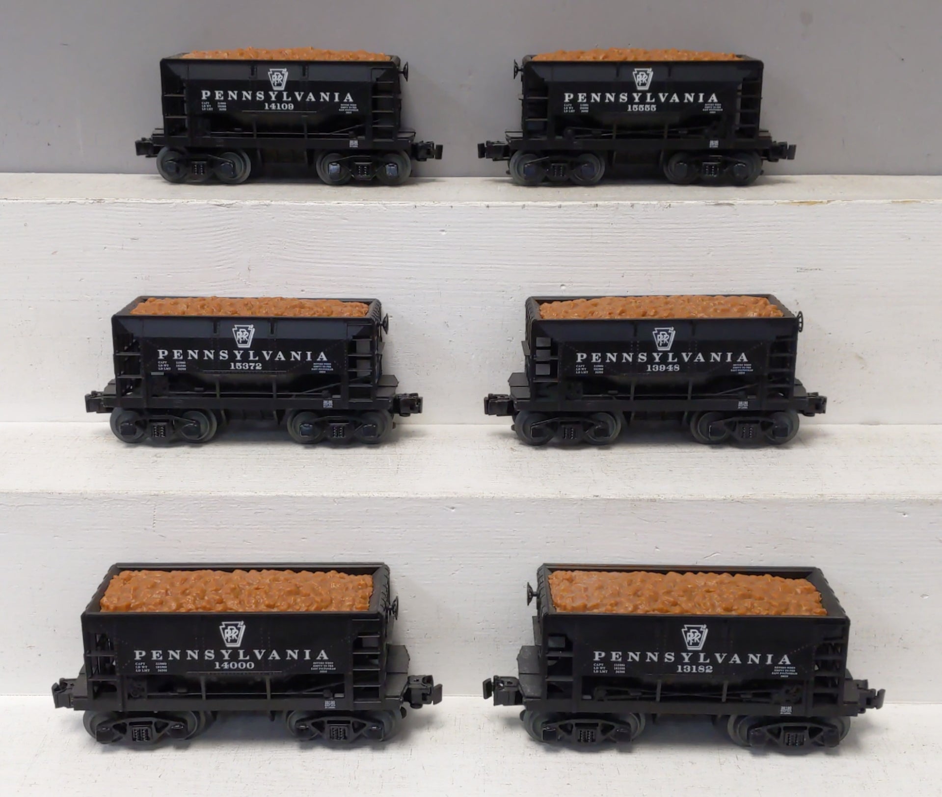 Lionel 1928190 O Pennsylvania Ore Car (Pack of 6)