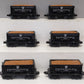 Lionel 1928190 O Pennsylvania Ore Car (Pack of 6)