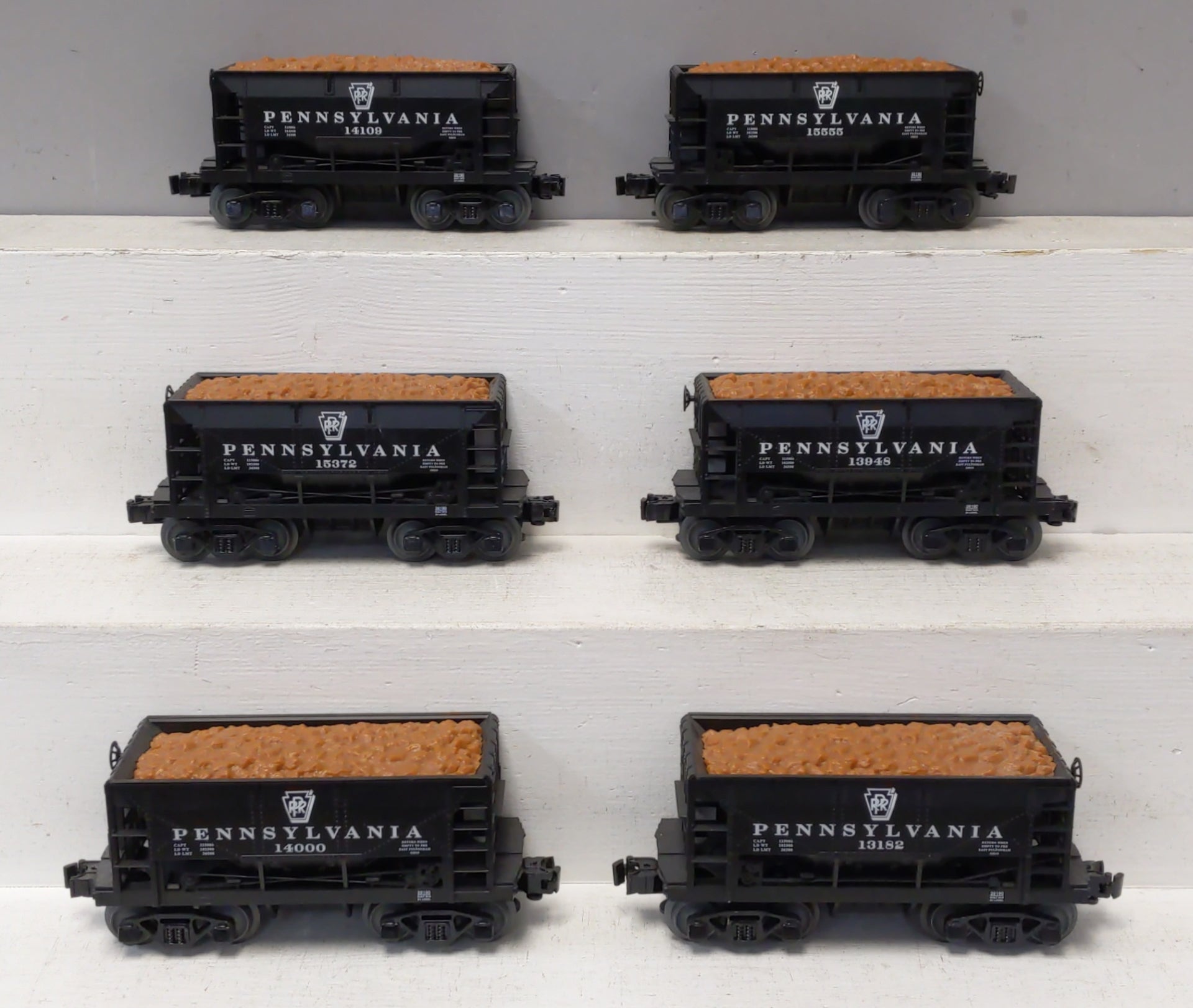 Lionel 1928190 O Pennsylvania Ore Car (Pack of 6)