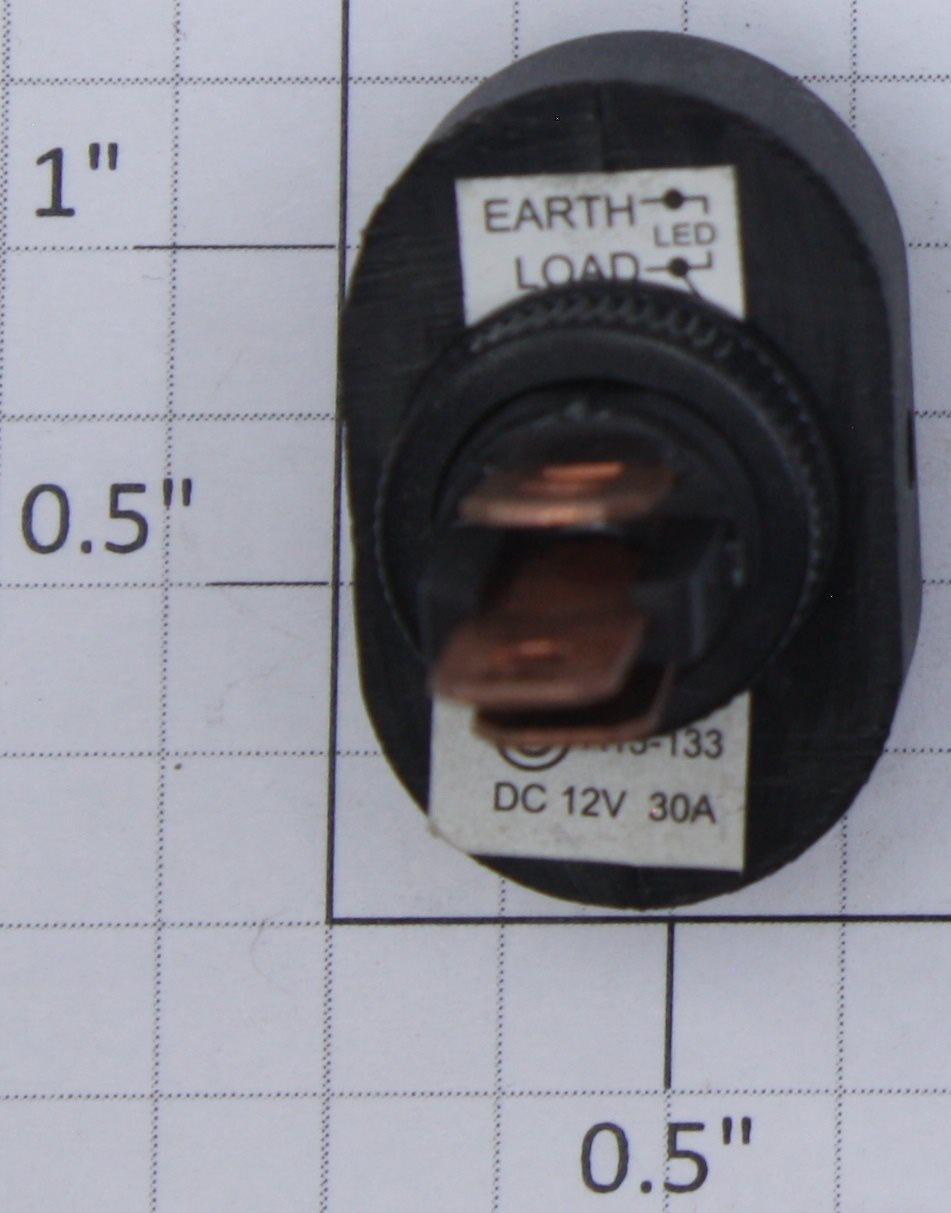 Dorman 84835 SPST Blue Glow Rocker Panel Switch 30A @ 12VDC