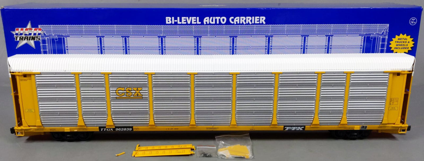 USA Trains R17177 G CSX Bi Level Auto Carriers