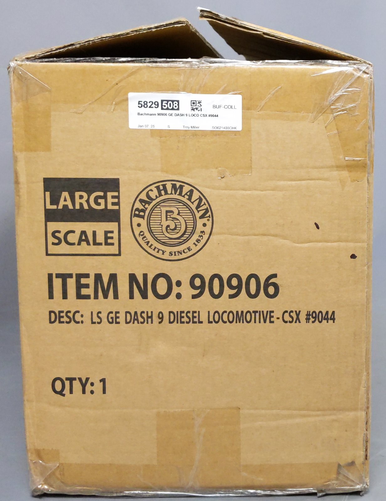 Bachmann 90906 G Scale CSX GE DASH 9 Diesel Locomotive #9044 NIB