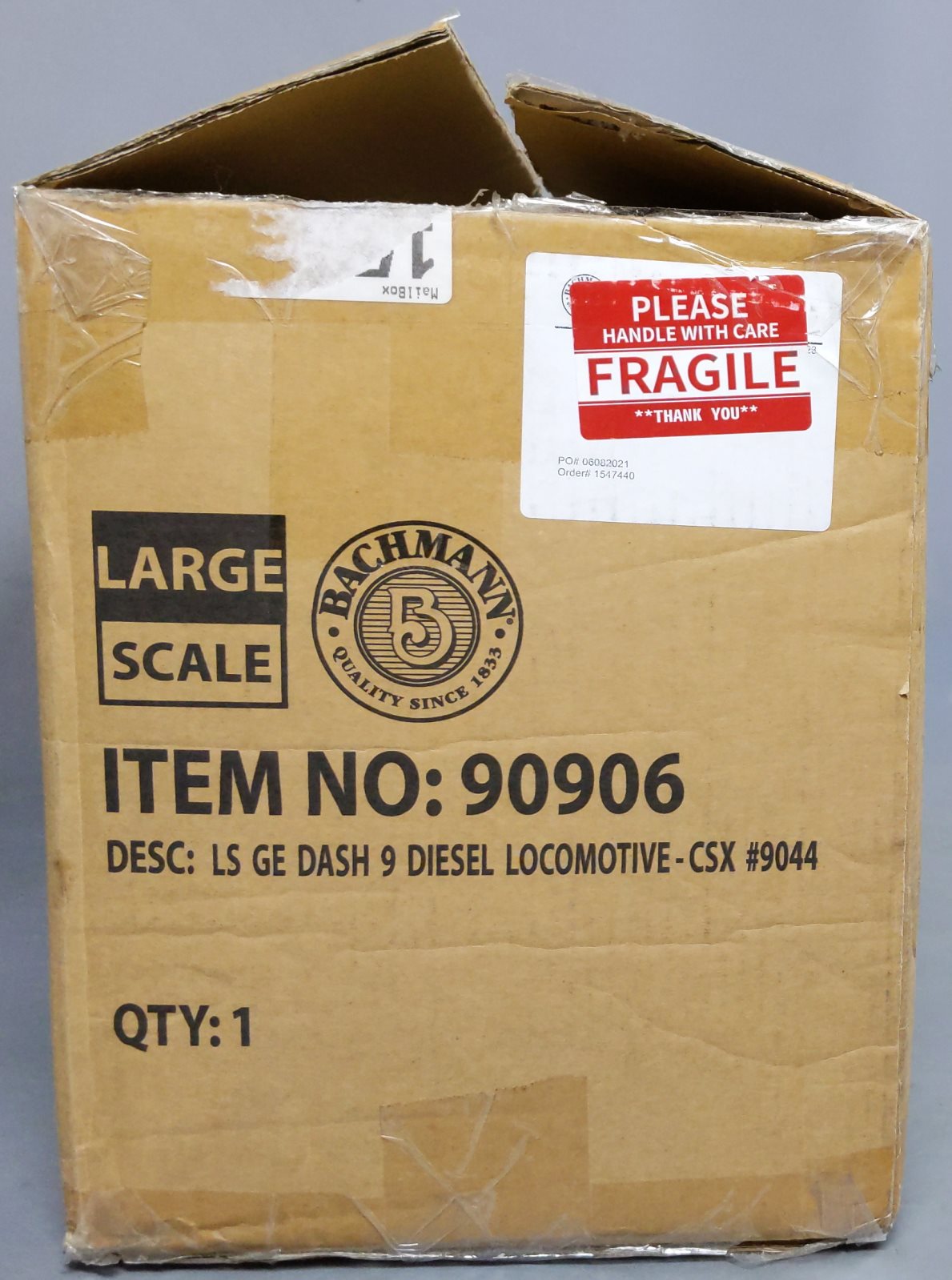 Bachmann 90906 G Scale CSX GE DASH 9 Diesel Locomotive #9044 NIB