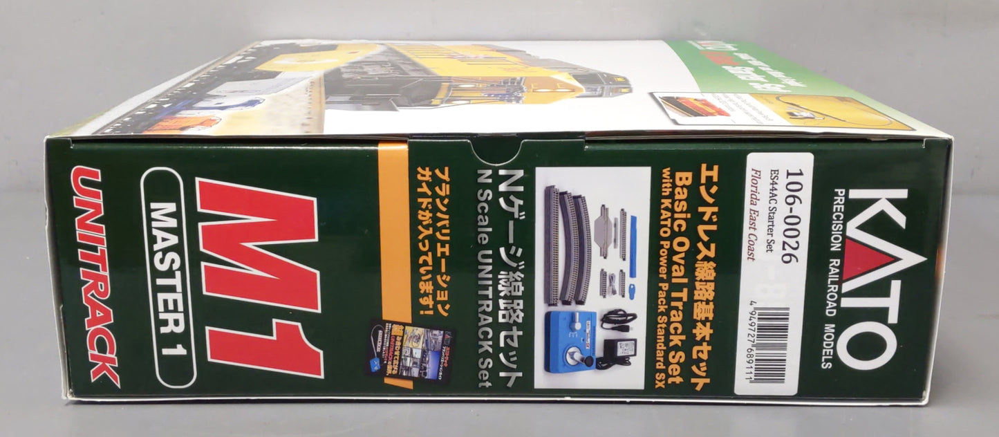 Kato 106-0026 FEC GE ES44C4 Gevo And Mixed Freight N Gauge Starter Set