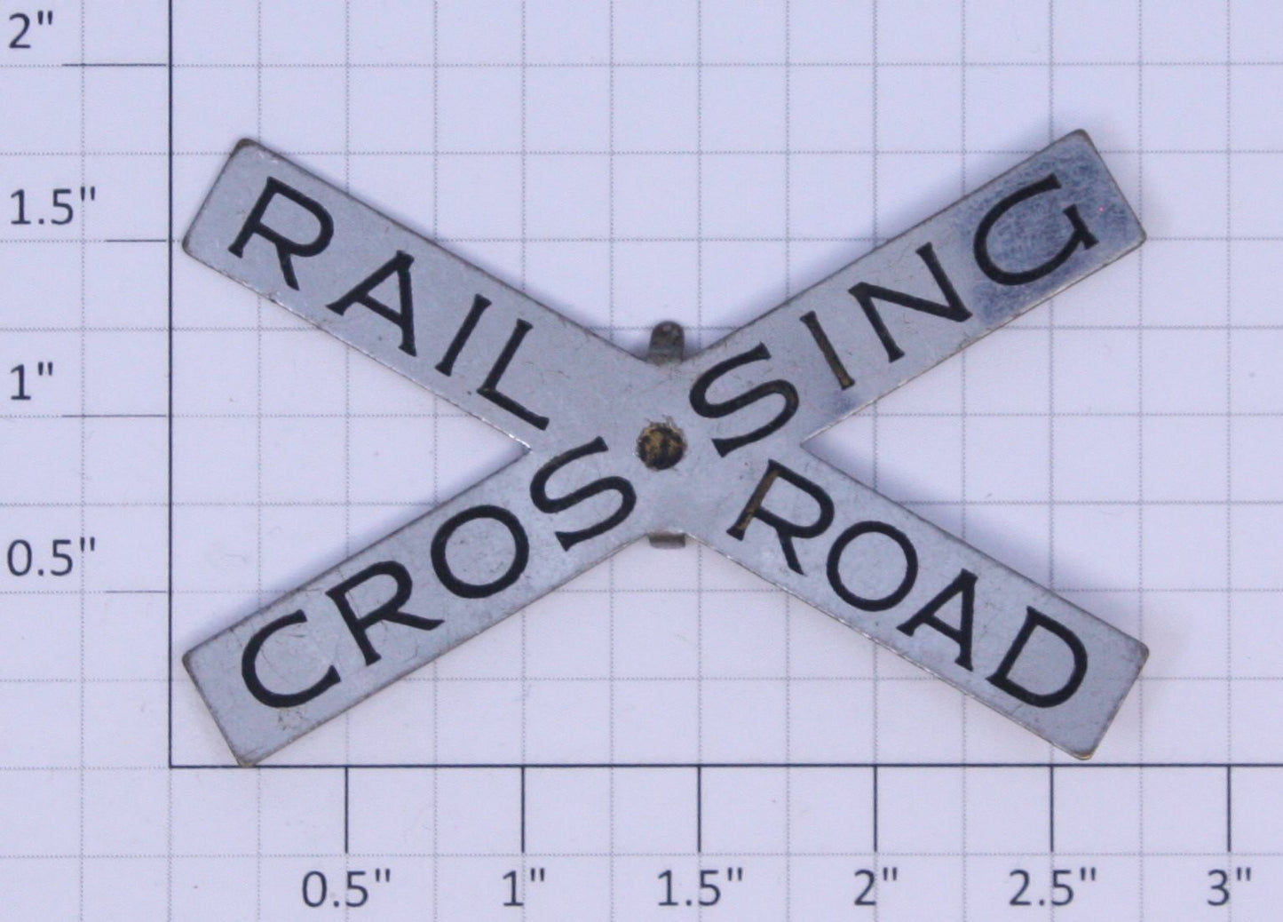 Acme 309-29X Stainless Steel Railroad Crossing Sign