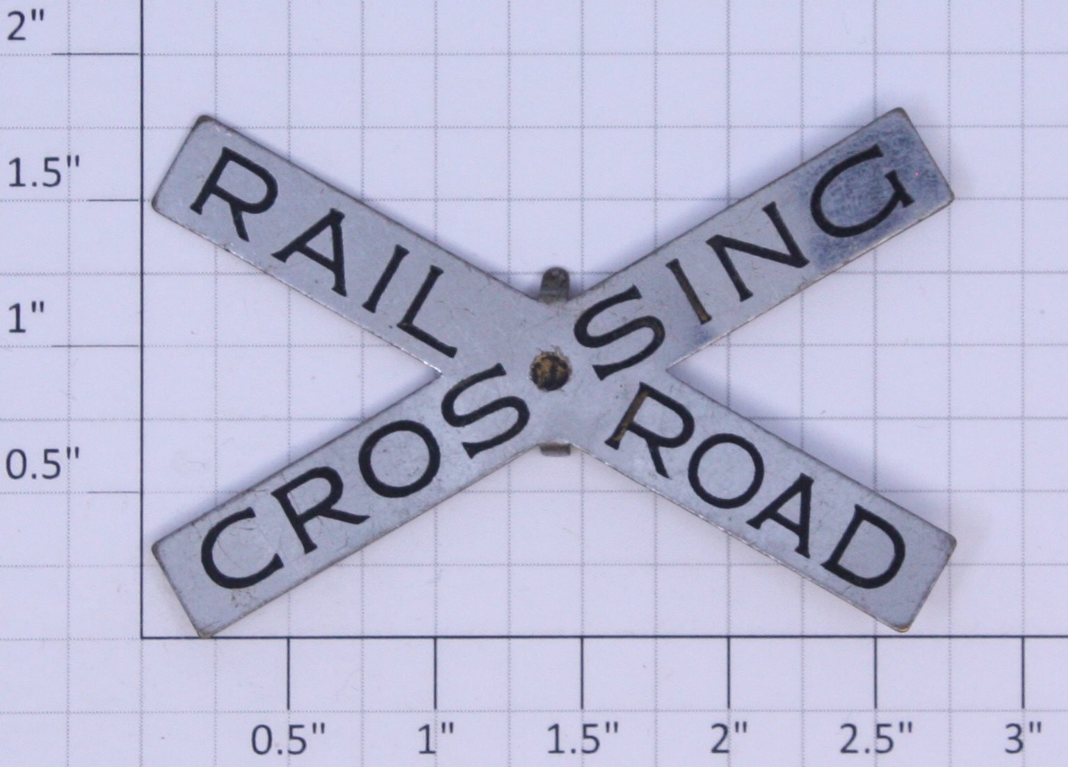 Acme 309-29X Stainless Steel Railroad Crossing Sign