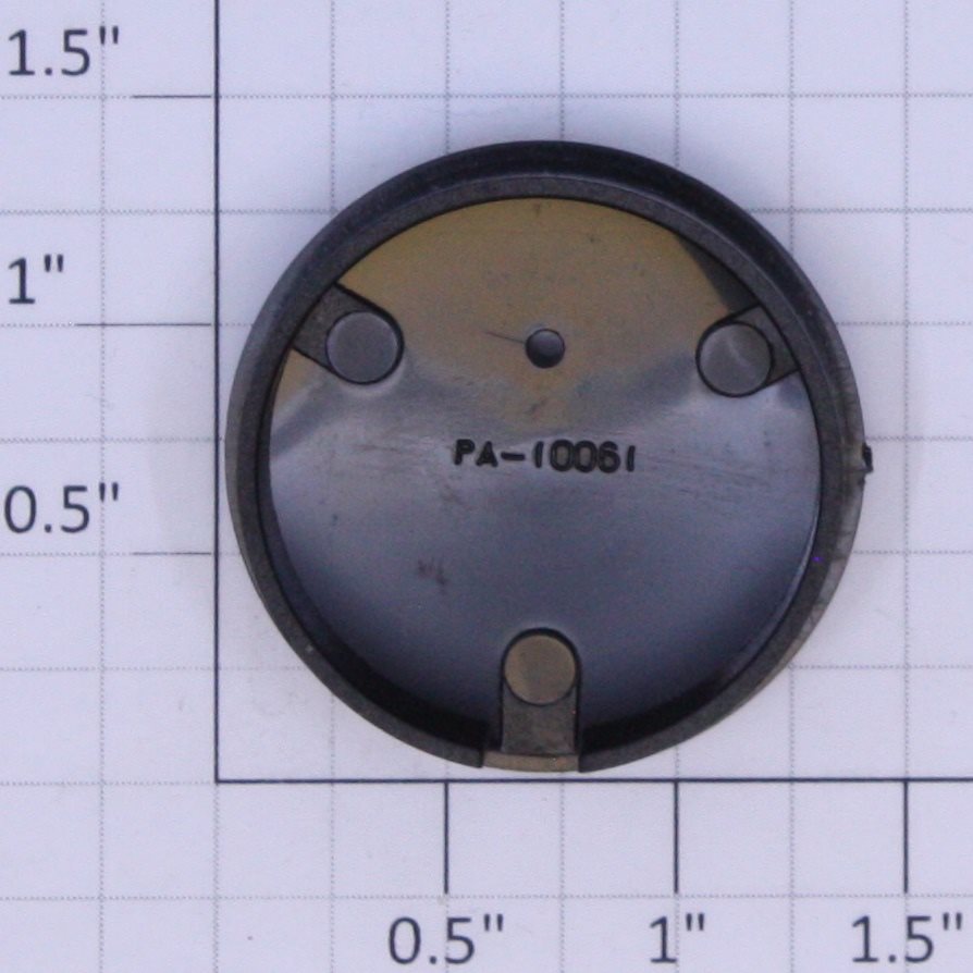 American Flyer PA-10061 S Scale Black Plastic Tank Car End with Lettering