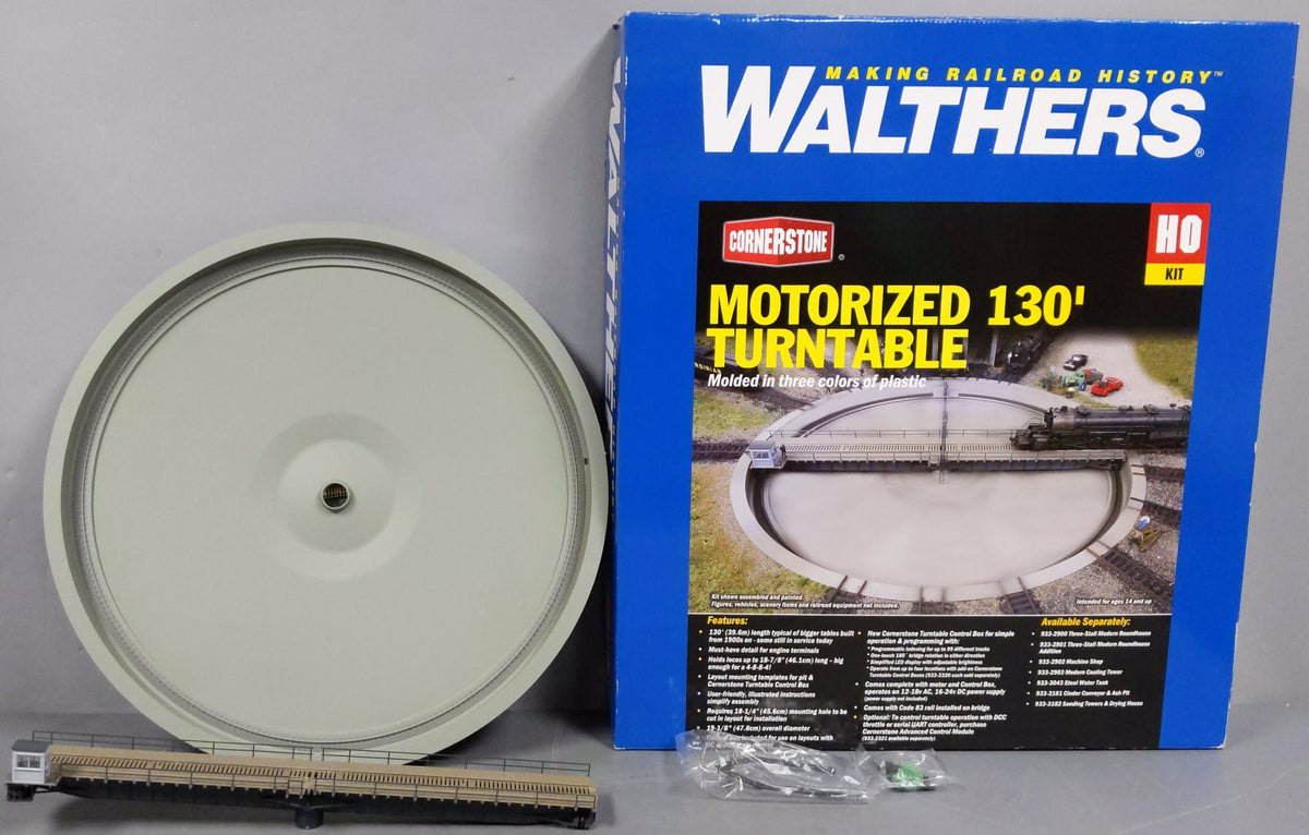 Walthers 933-2859 HO 19-1/8" 47.8 cm  Motorized 130' Turntable LN/Box
