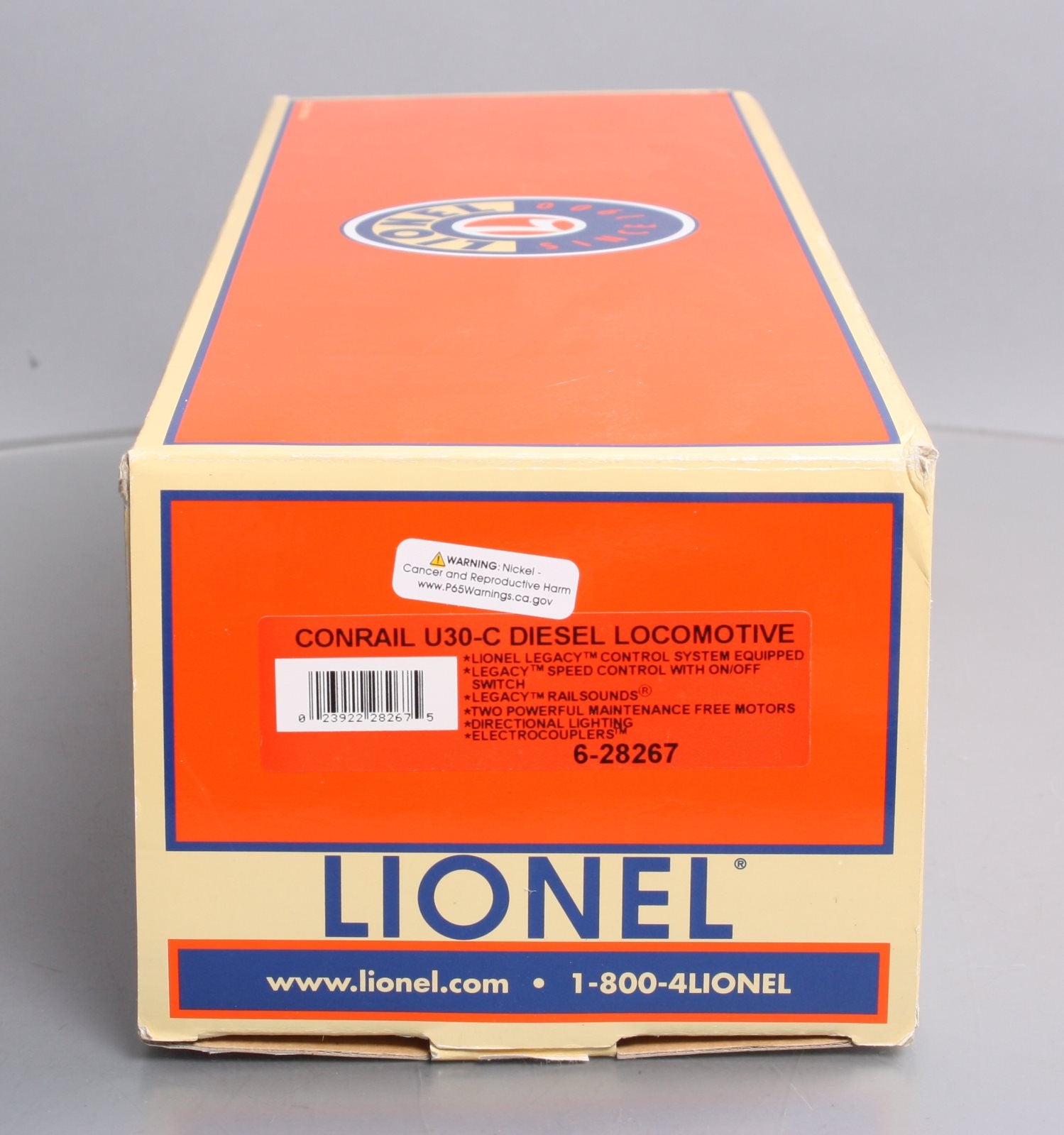Lionel 6-28267 O Conrail U30C Diesel Locomotive #6837 LN/Box