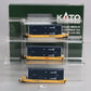 Kato 106-6172 N MAXI-IV 53' Stack Car 3pk TTX New Logo #765690 w/UMAX Cont